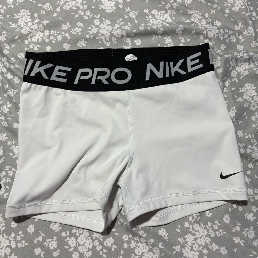 Nike Women's White Pro Shorts